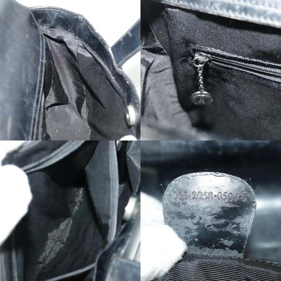 GUCCI Hand Bag Enamel Black Silver 000 2058 0504 5 - Picture 13 of 13